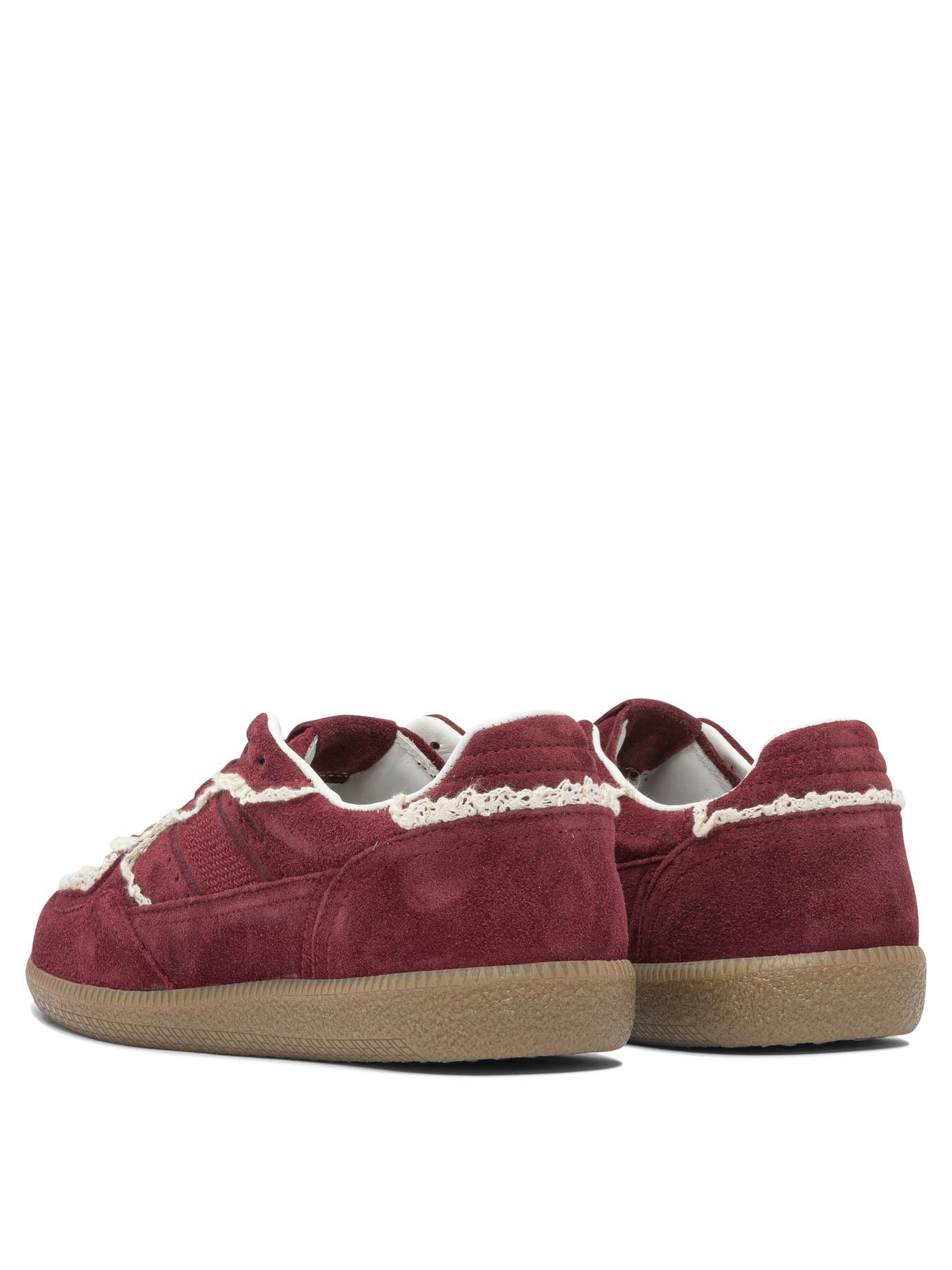 Alohas - Alohas Tb.490 Crochet Burgundy Leather Sneakers - 4