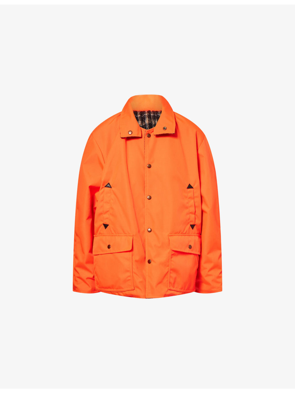 Relaxed-Fit Buttoned-Collar Woven Jacket - 1