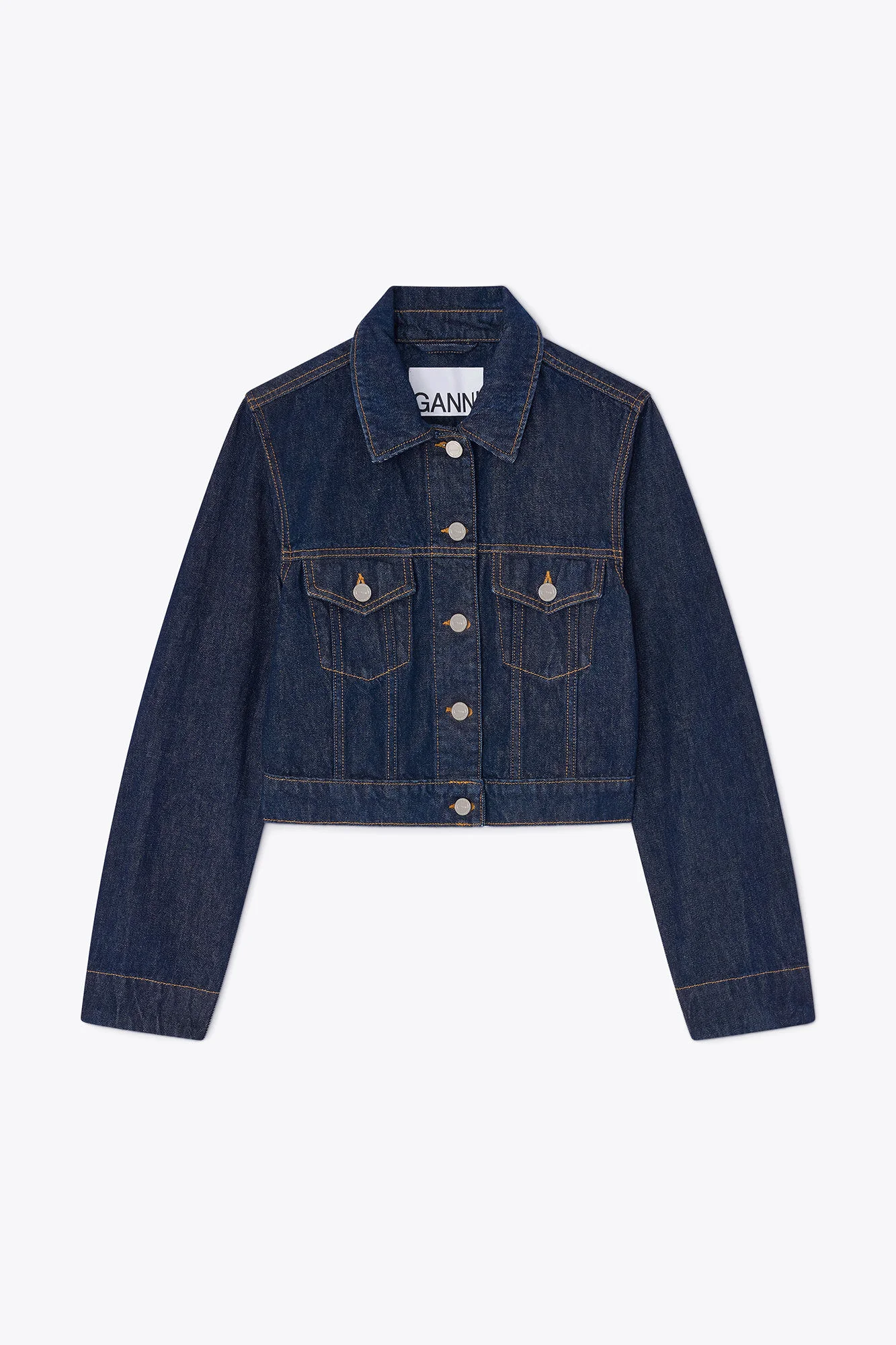 JACKET IN RINSE DENIM - 1