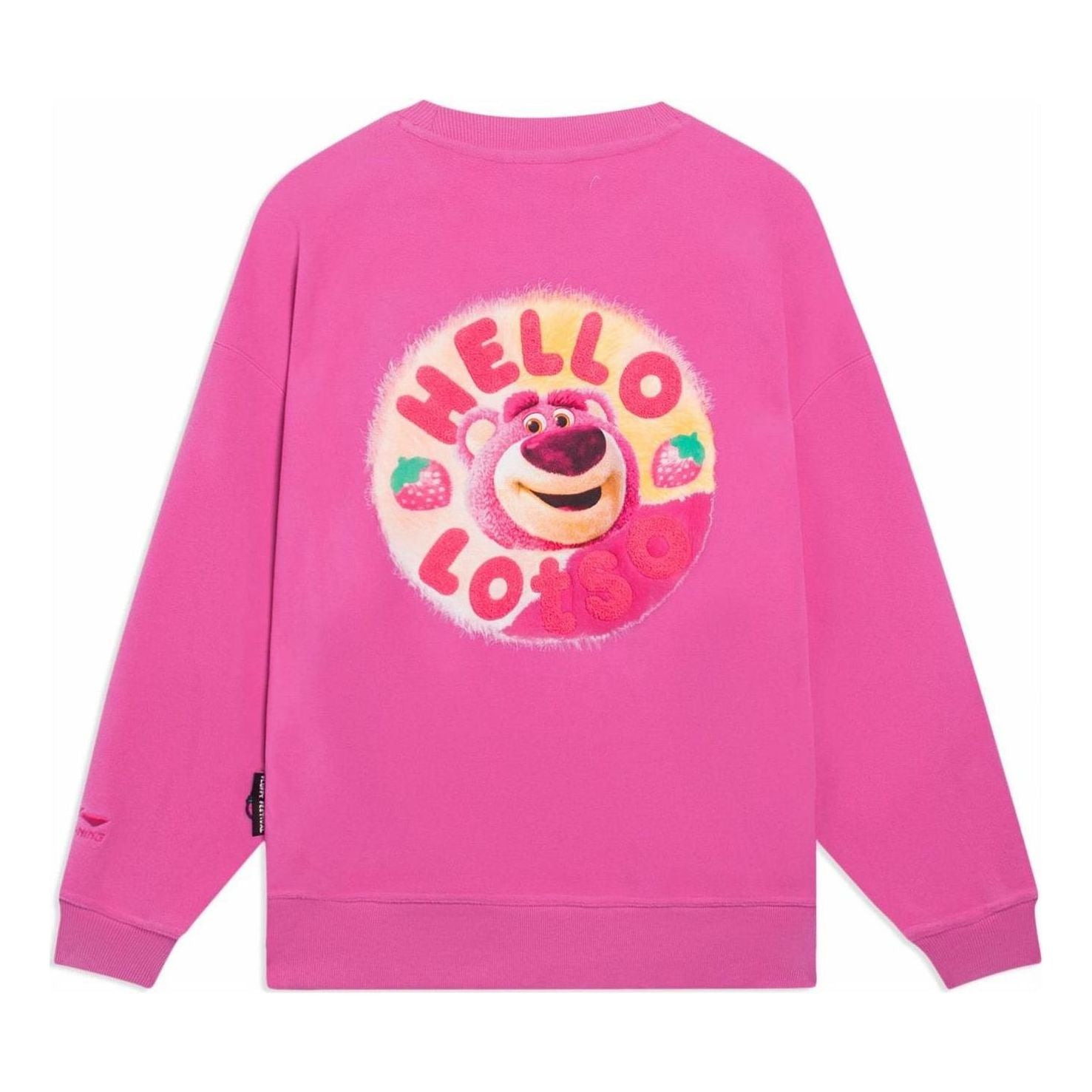 (WMNS) Li-Ning x Disney Toy Story Lotso Graphic Sweatshirt 'Pink' AWDSF36-1 - 2