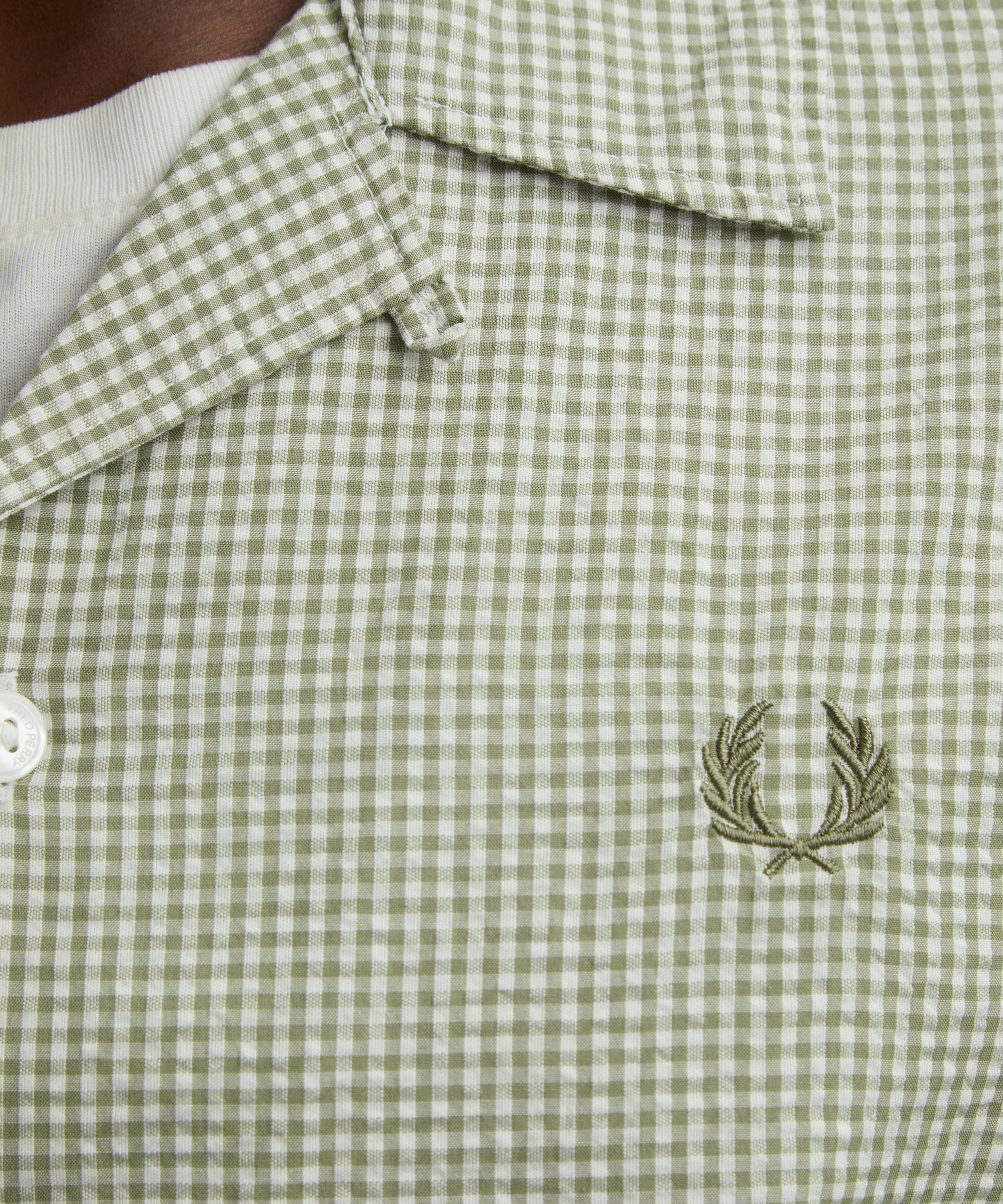 Microgingham Seersucker Shirt - 5