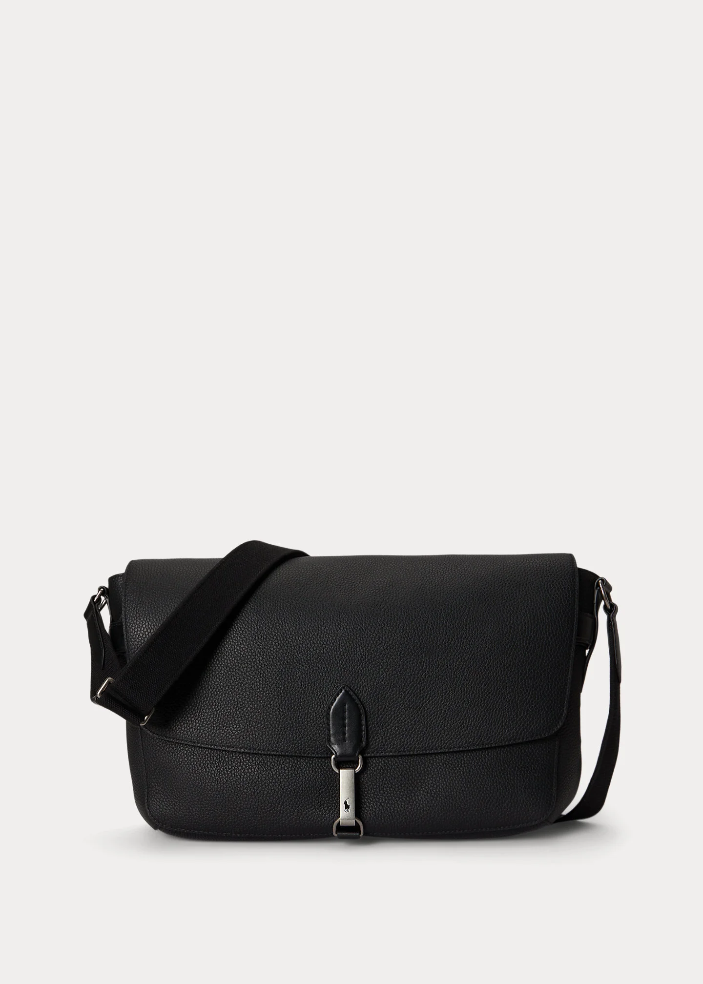 Polo ID Pebbled Leather Messenger Bag - 1
