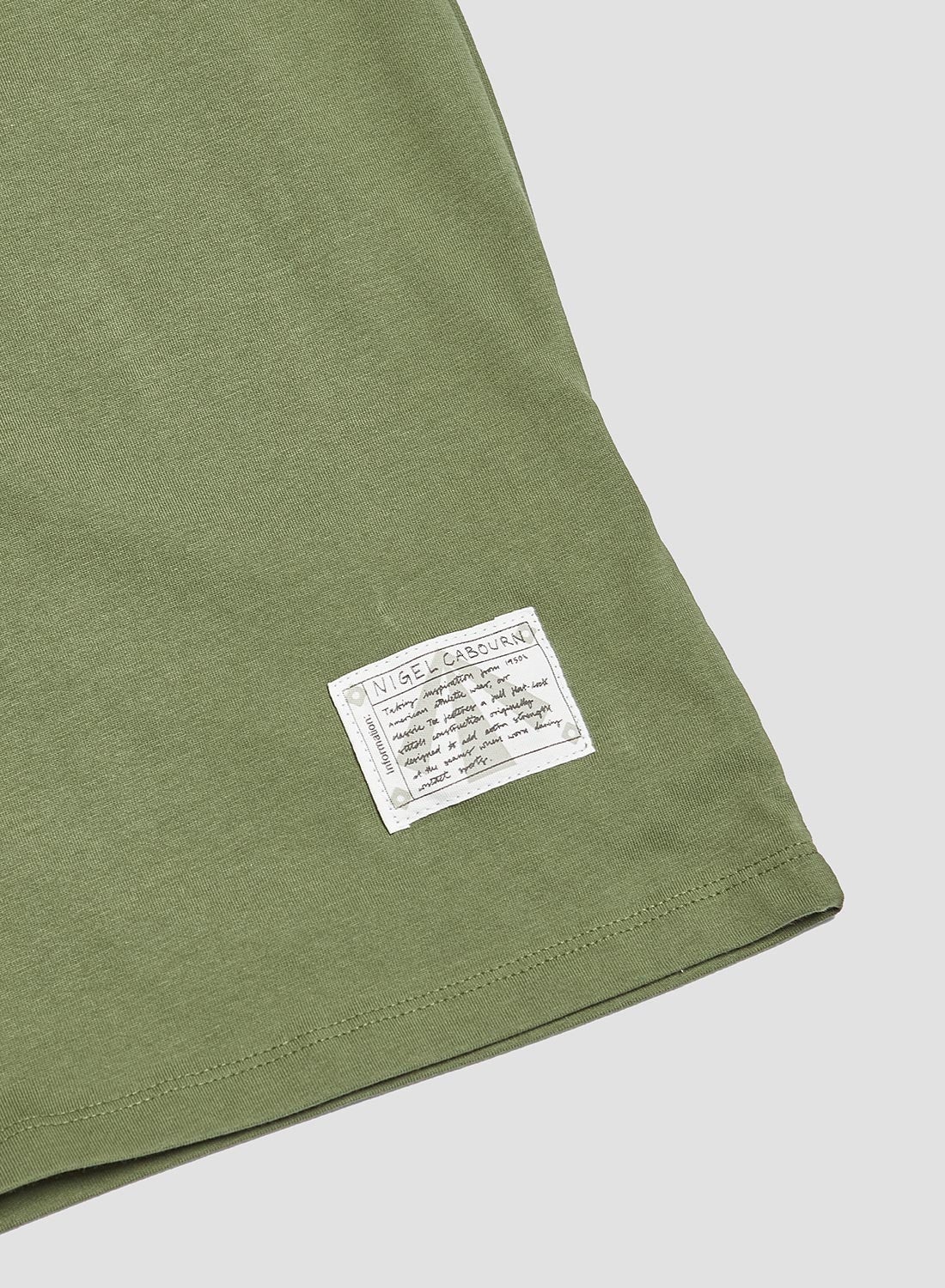 Cabourn Stencil Tee in Green - 4