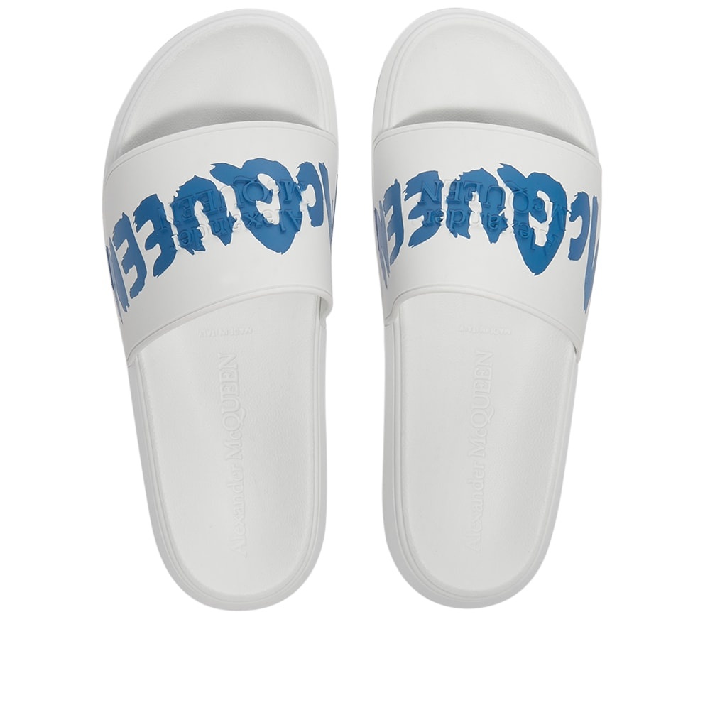 Alexander McQueen Graffiti Logo Pool Slide - 5