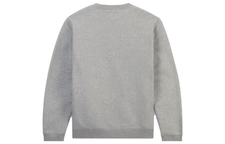 (WMNS) Converse Go-To All Star Patch Standard-Fit Fleece Crew Sweatshirt 'Vintage Grey Heather' 1002 - 2