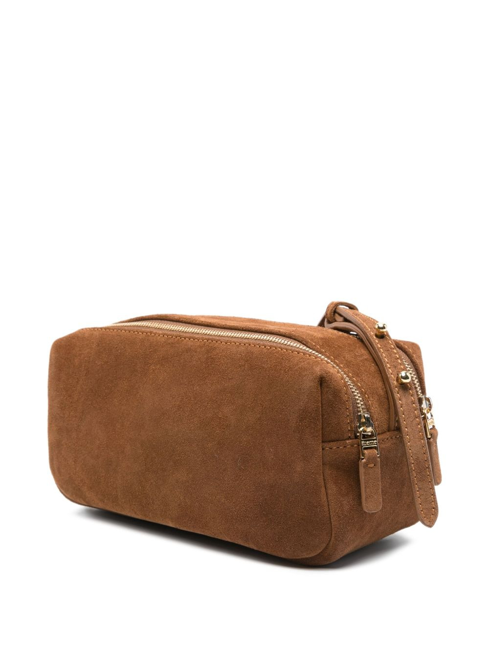 mini Trousse suede double-zip shoulder bag - 3