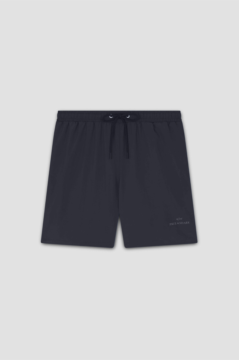 SWIM SHORTS WITH REFLECTIVE LOGO PRINT 1