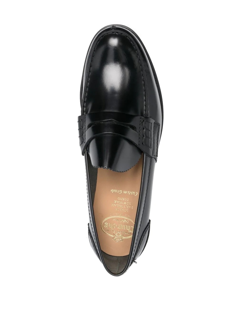 leather penny loafers - 4