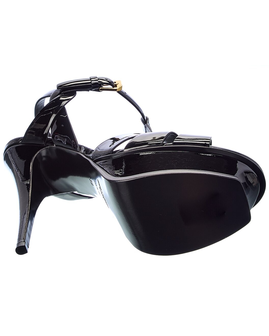 Saint Laurent Tribute 105 Patent Platform Sandal - 4