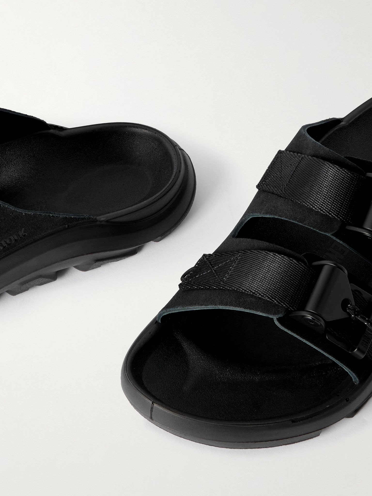 + Maharishi Mogami Terra Tech Suede Sandals Black - 5