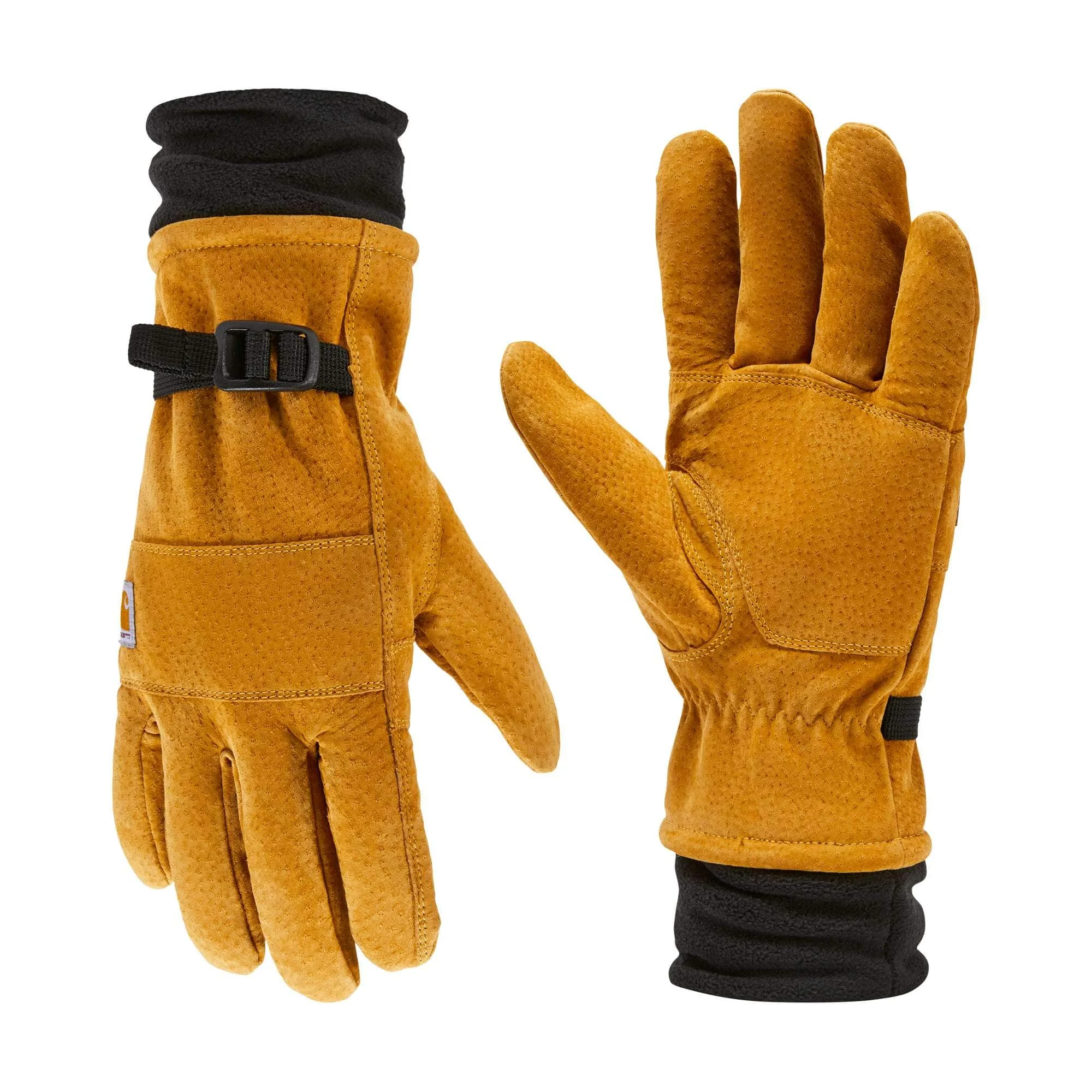 Sherpa-Lined Leather Glove - 1