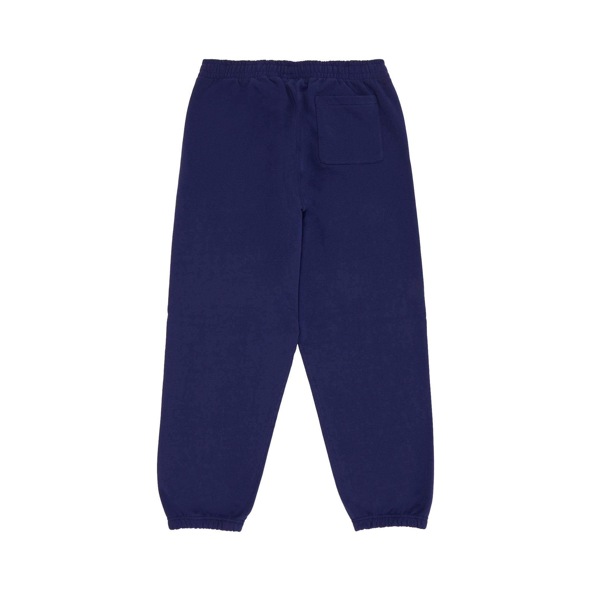 Supreme Satin Appliqué Sweatpant 'Washed Navy' - 2
