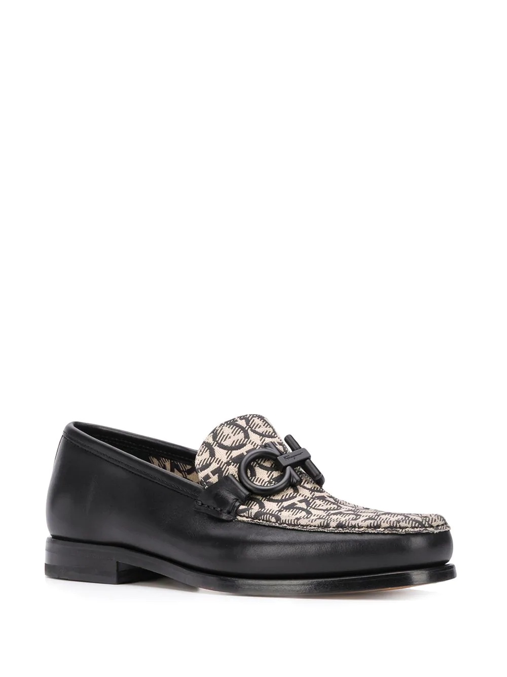 monogram-print loafers - 2