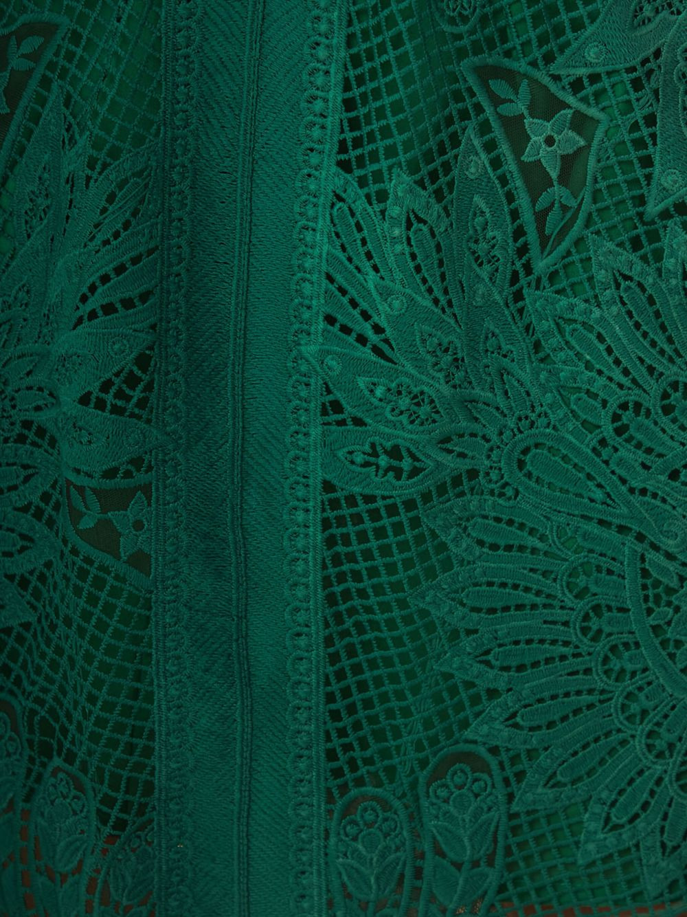 floral-lace midi skirt - 5