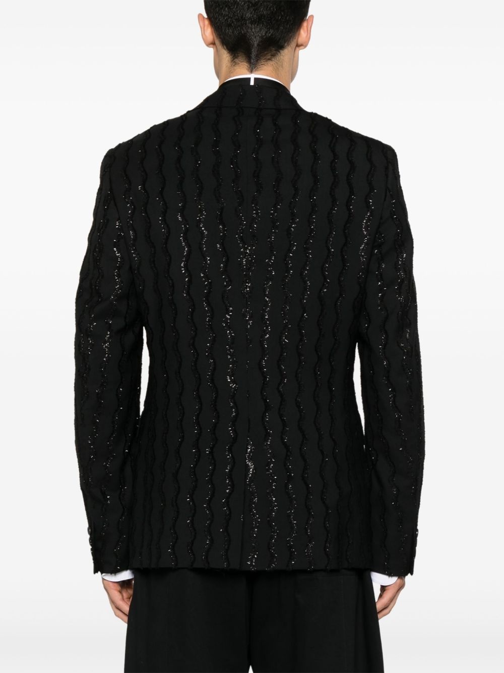 fringe-detail blazer - 4