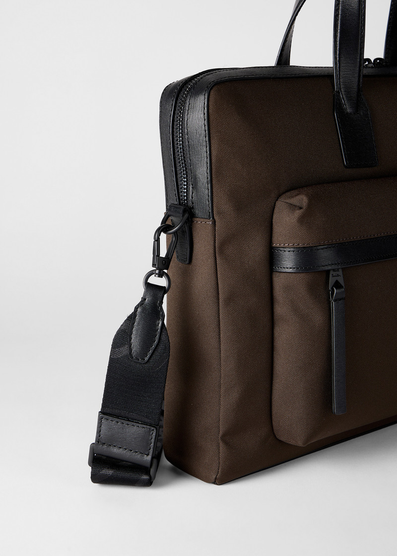 Khaki Cordura® Laser 'Signature Stripe' Folio 6