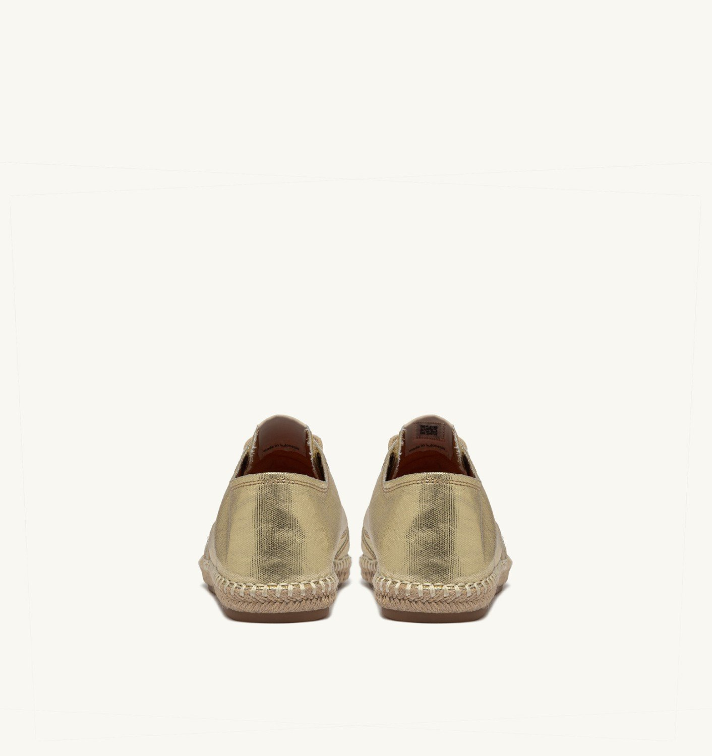 SANDY ESPADRILLES IN GOLD CANVAS - 3