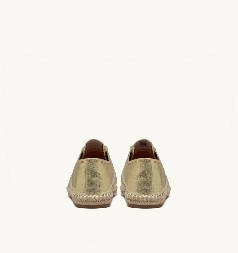 SANDY ESPADRILLES IN GOLD CANVAS 3