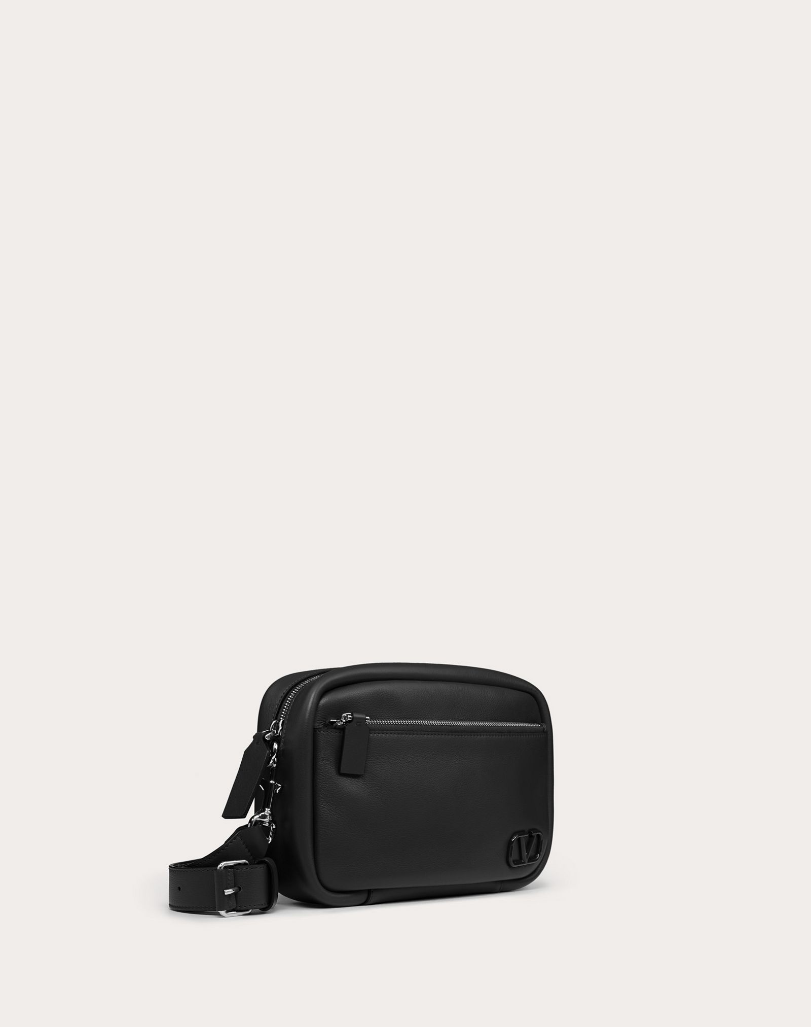 VLogo Signature Leather Crossbody Bag - 2