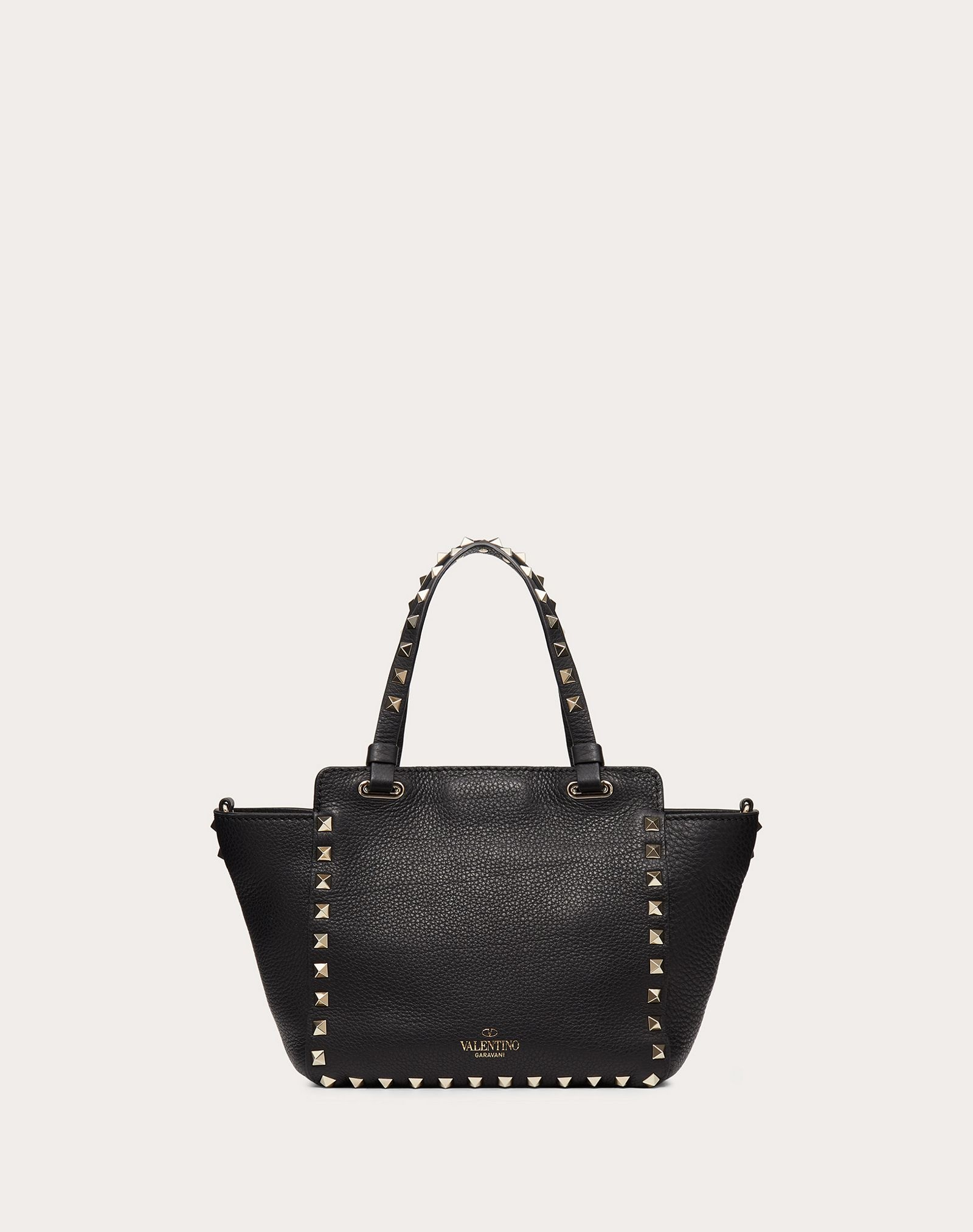 Mini Rockstud Grainy Calfskin Bag - 3