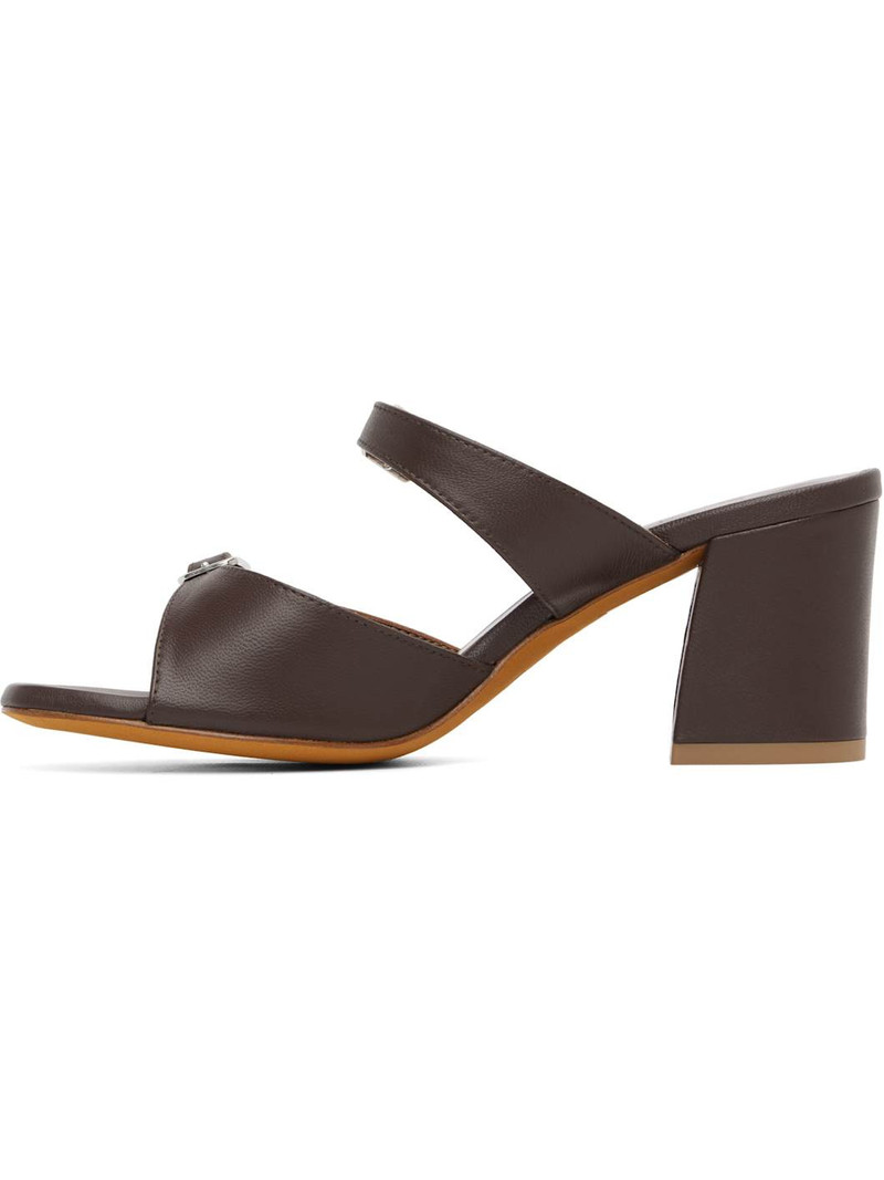 Brown Una Heeled Sandals 3