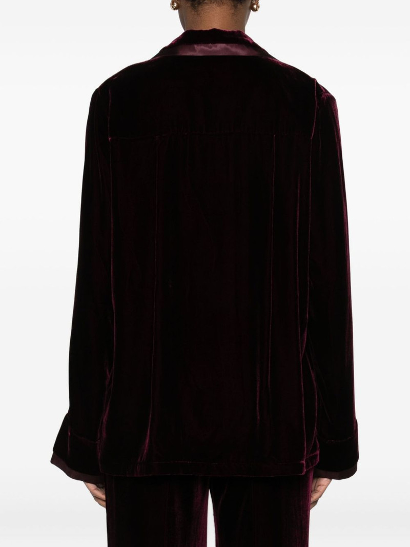 chest-pocket satin-trim shirt 4