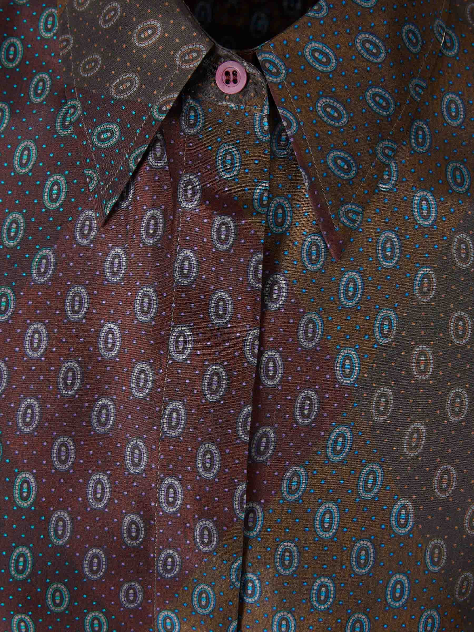 PRINTED SILK BLOUSE - 3