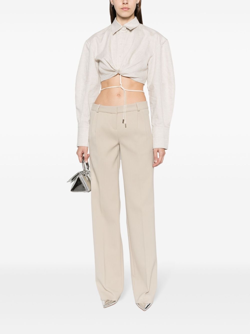straight-leg tailored trousers - 2