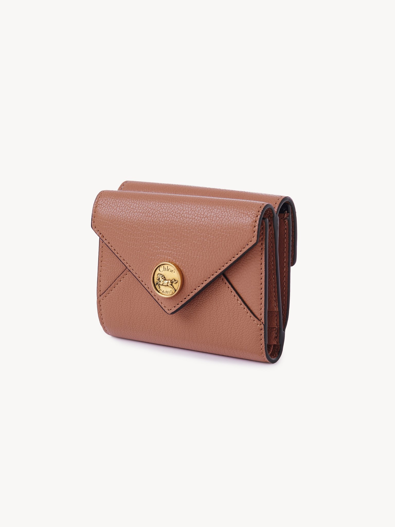 SMALL ENVELOPE TRI-FOLD IN GRAINED LEATHER - 2