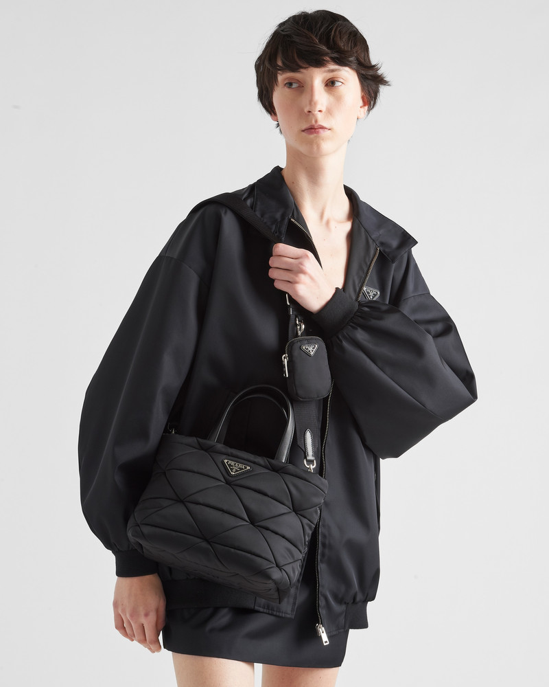 Padded Re-Nylon tote bag 8