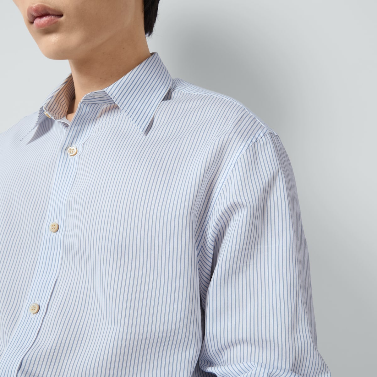 Striped viscose blend shirt - 3