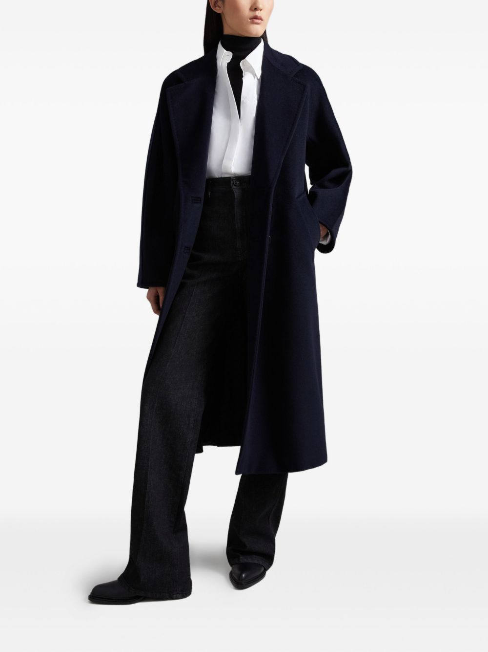 double-breasted buttoned coat - 3
