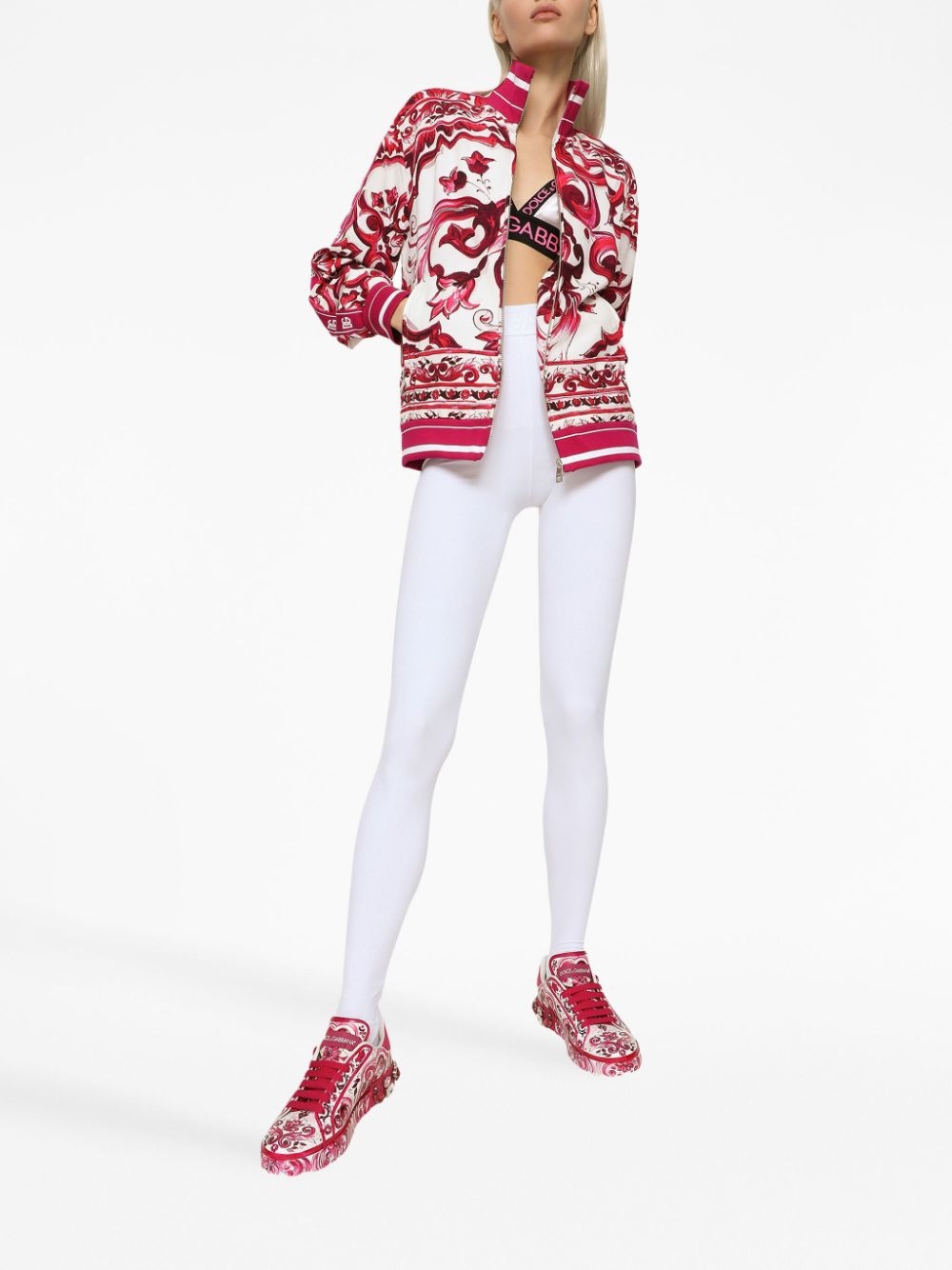Majolica-print bomber jacket - 3