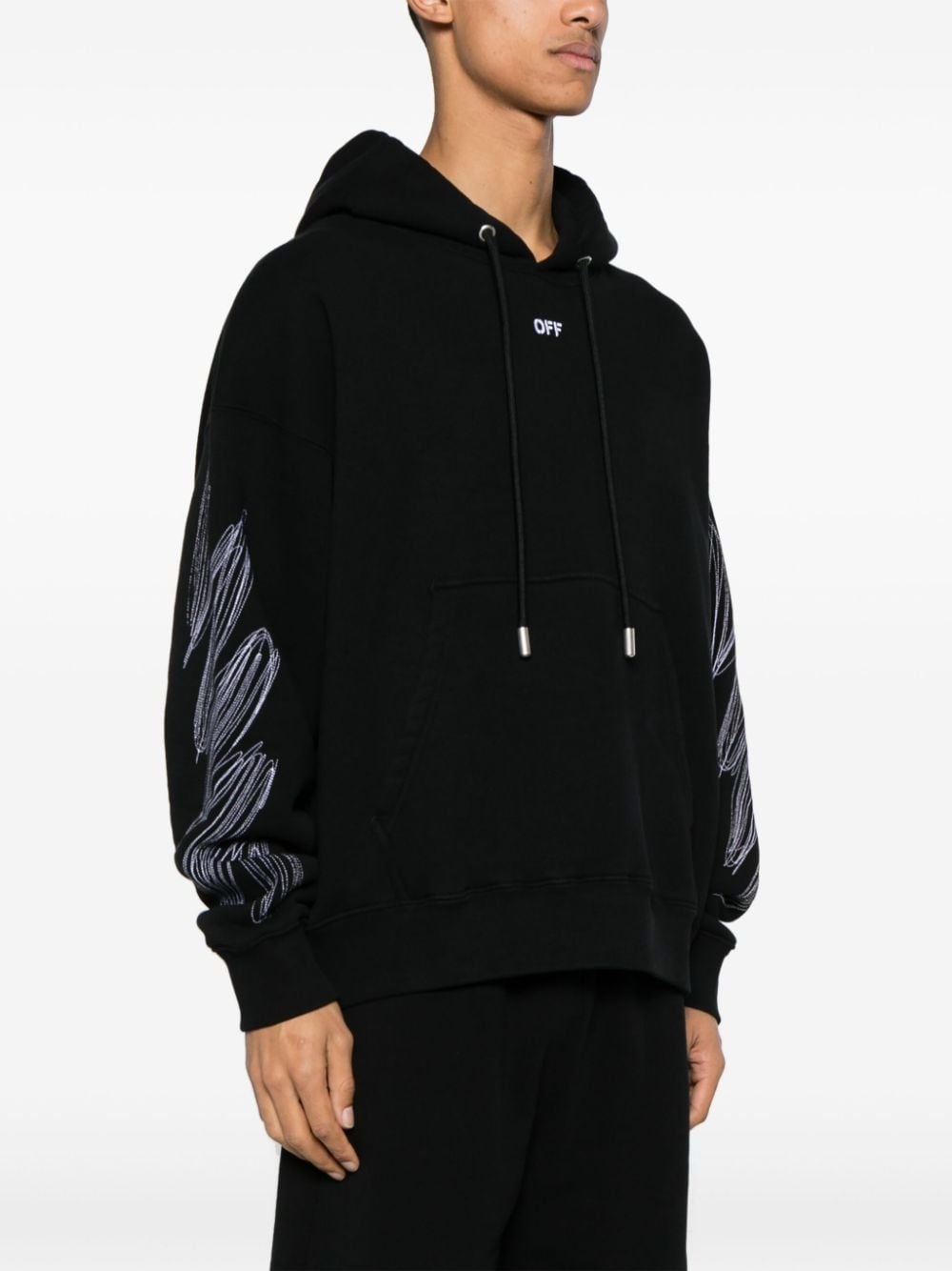 Scribble Diag Skate hoodie - 4