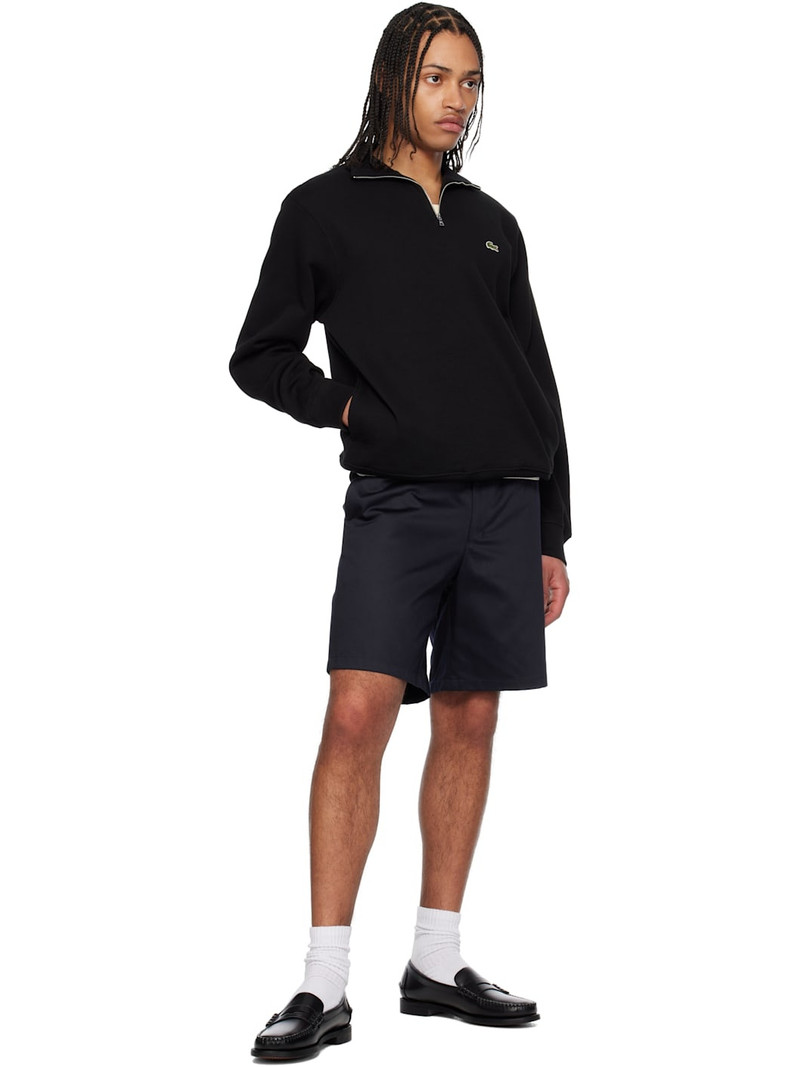 LACOSTE Black Zip-Up High-Neck Sweatshirt outlook
