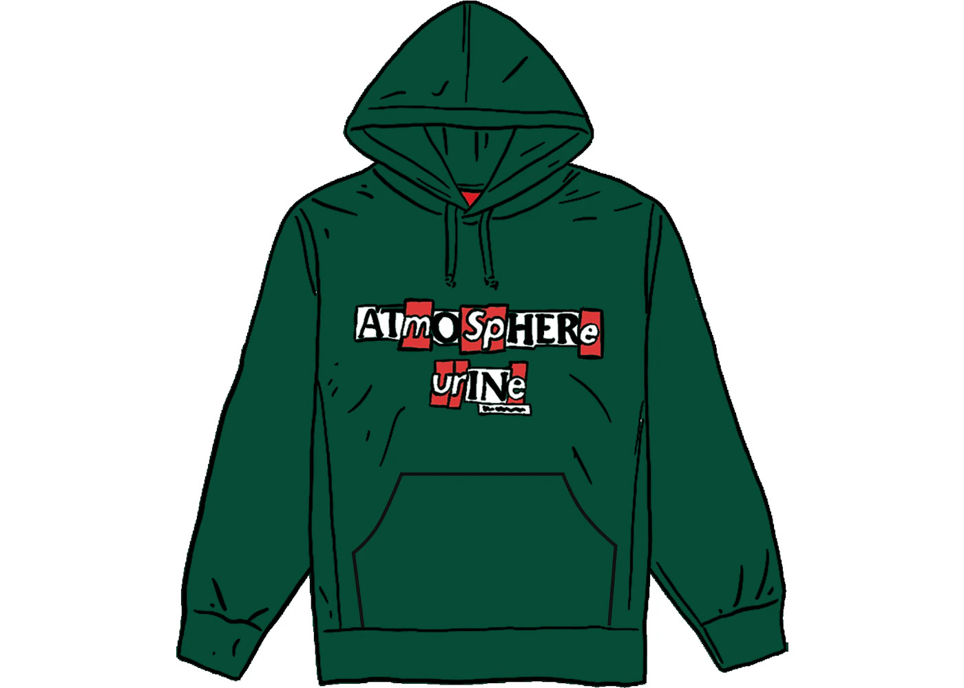 Supreme Antihero Hooded Sweatshirt Dark Green - 1