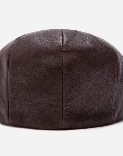 Dolce & Gabbana Leather flap cap outlook