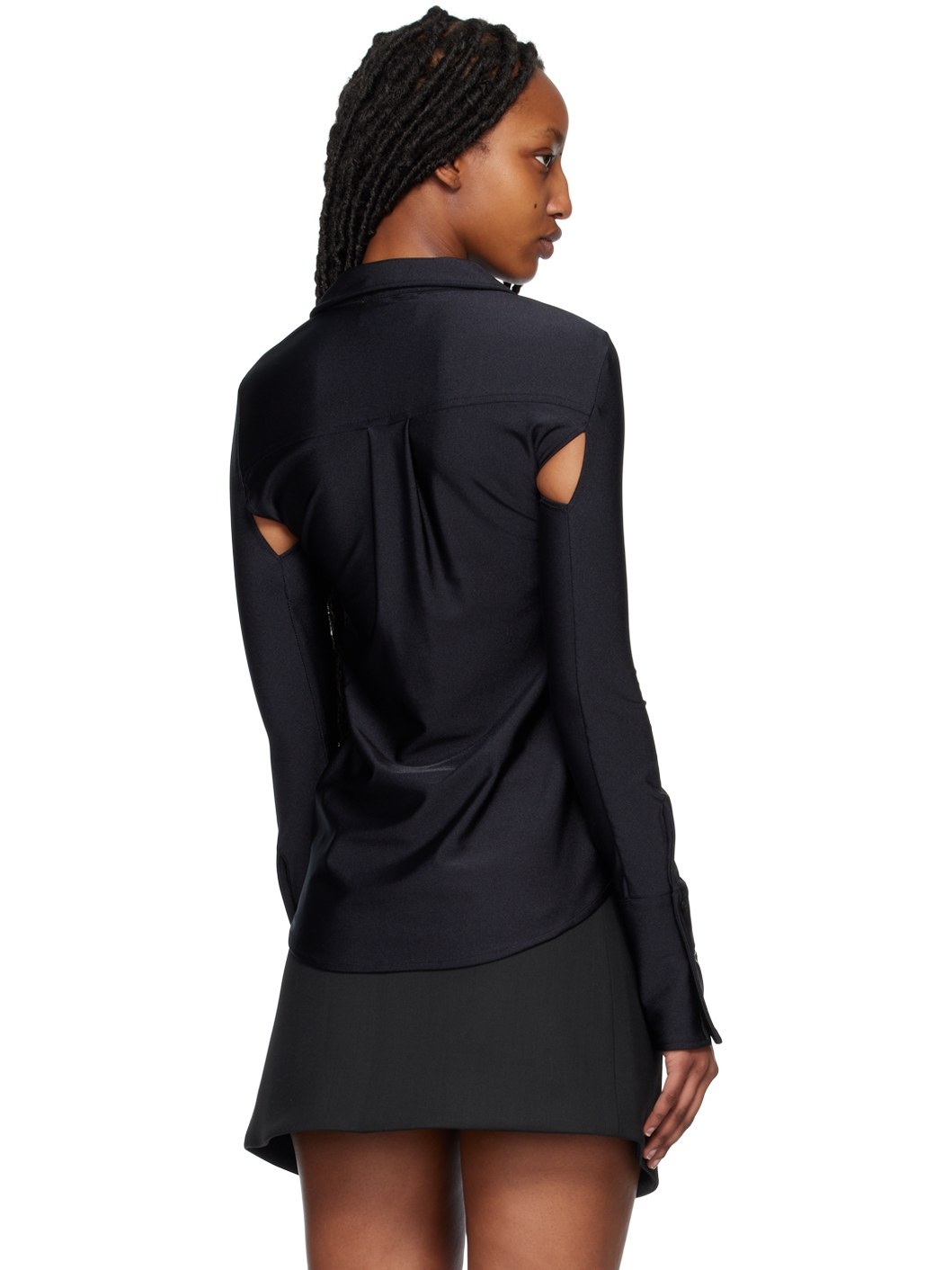 Black Cutout Shirt - 3