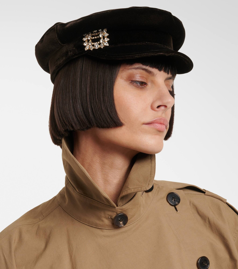Roger Vivier Velvet newsboy cap outlook