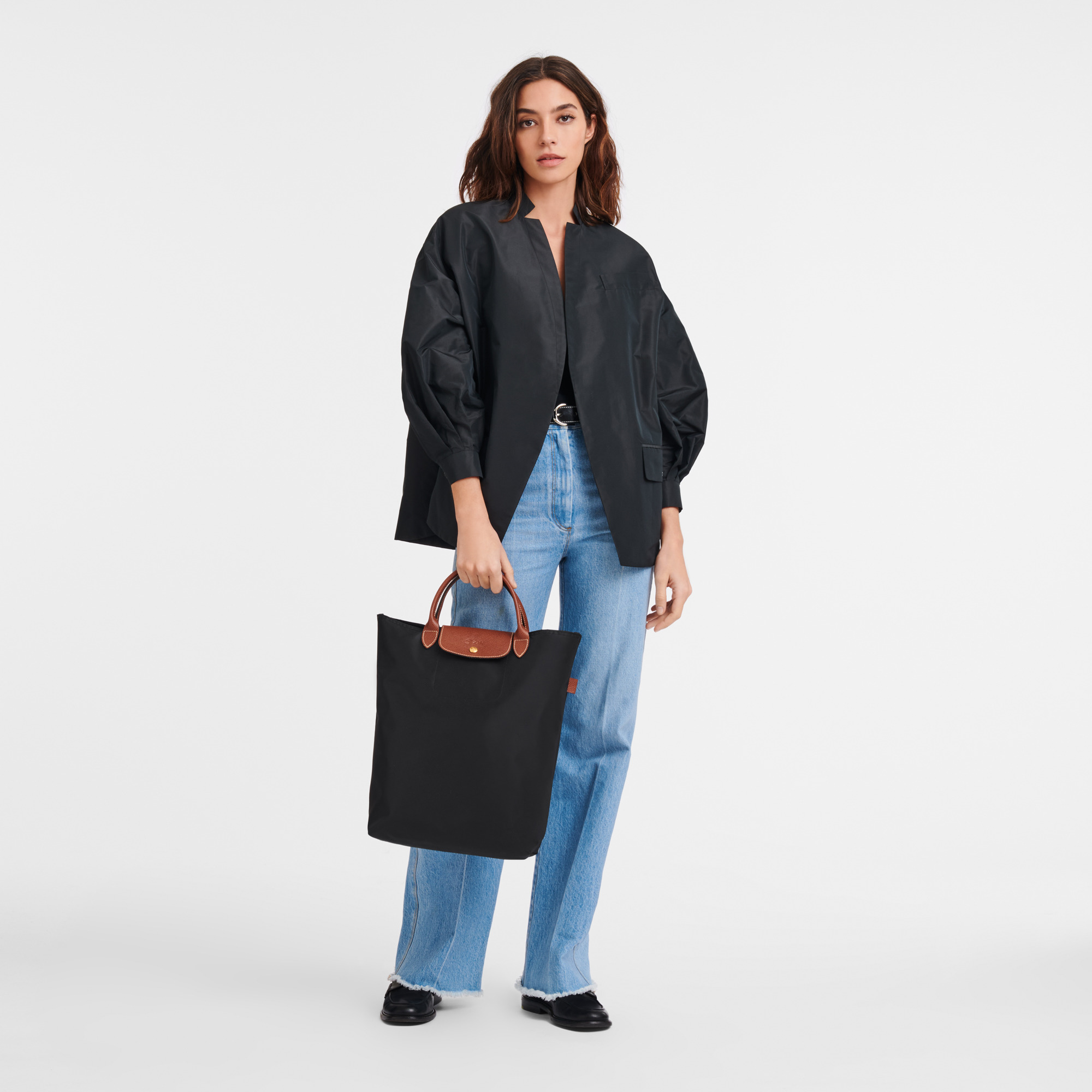 Le Pliage M Tote bag Black - Canvas - 2