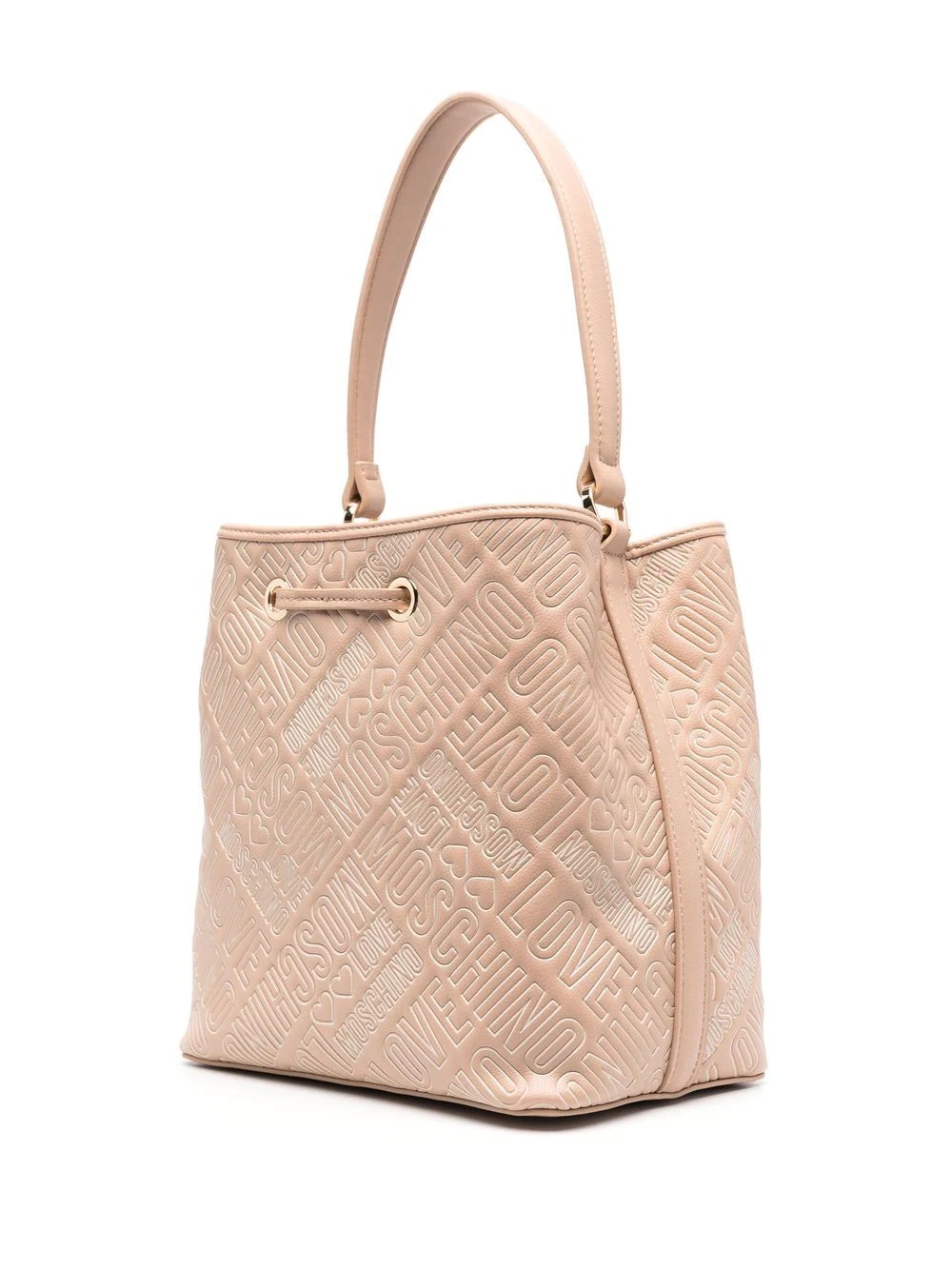 all-over embossed bucket bag - 3