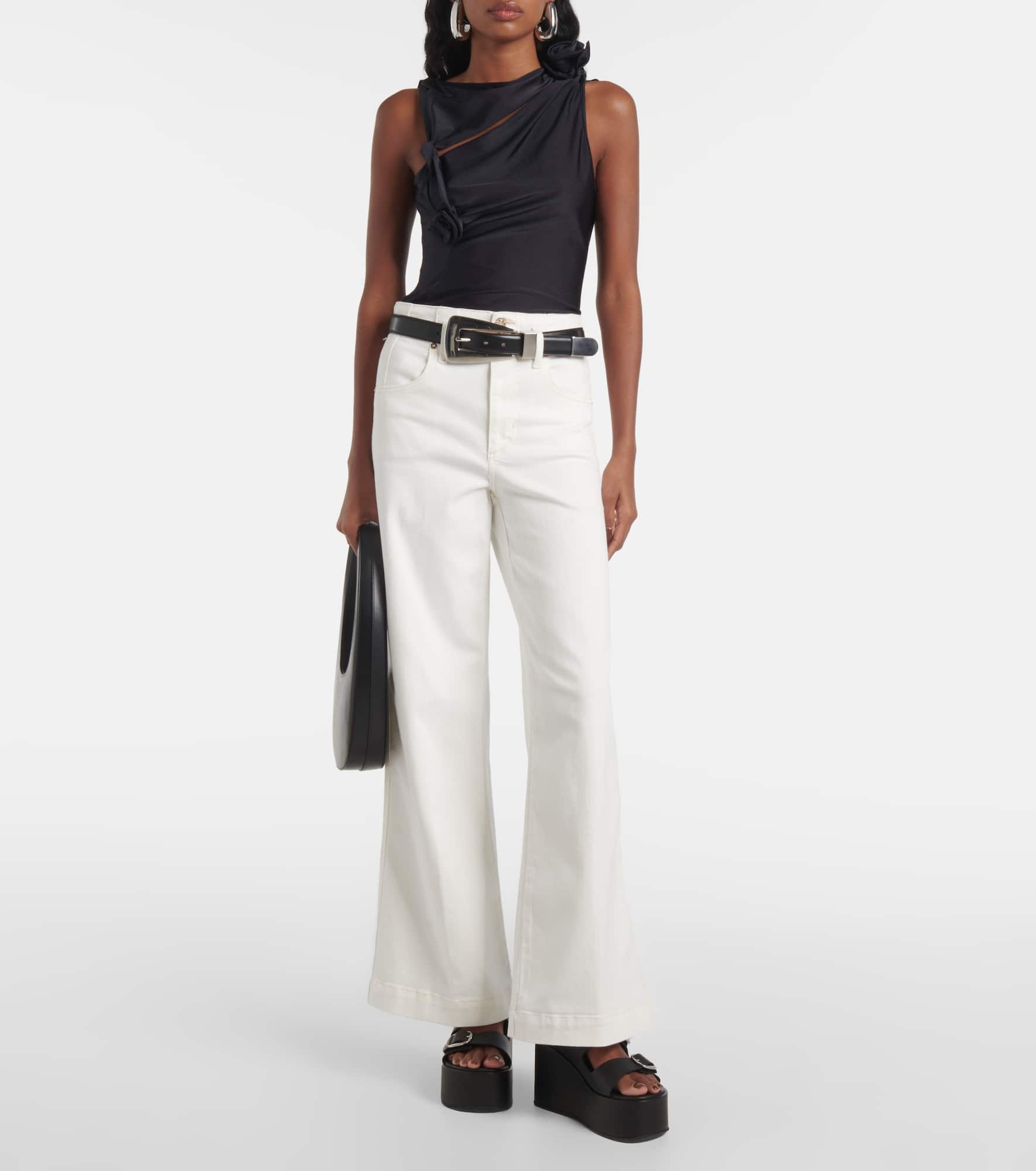 The Seamed Wide high-rise pants - 2