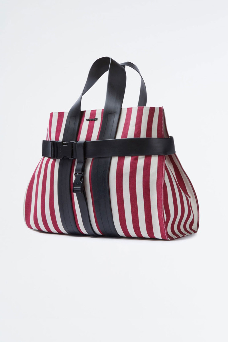 STRIPED PARALLELEPIPEDO MESSENGER BAG 3