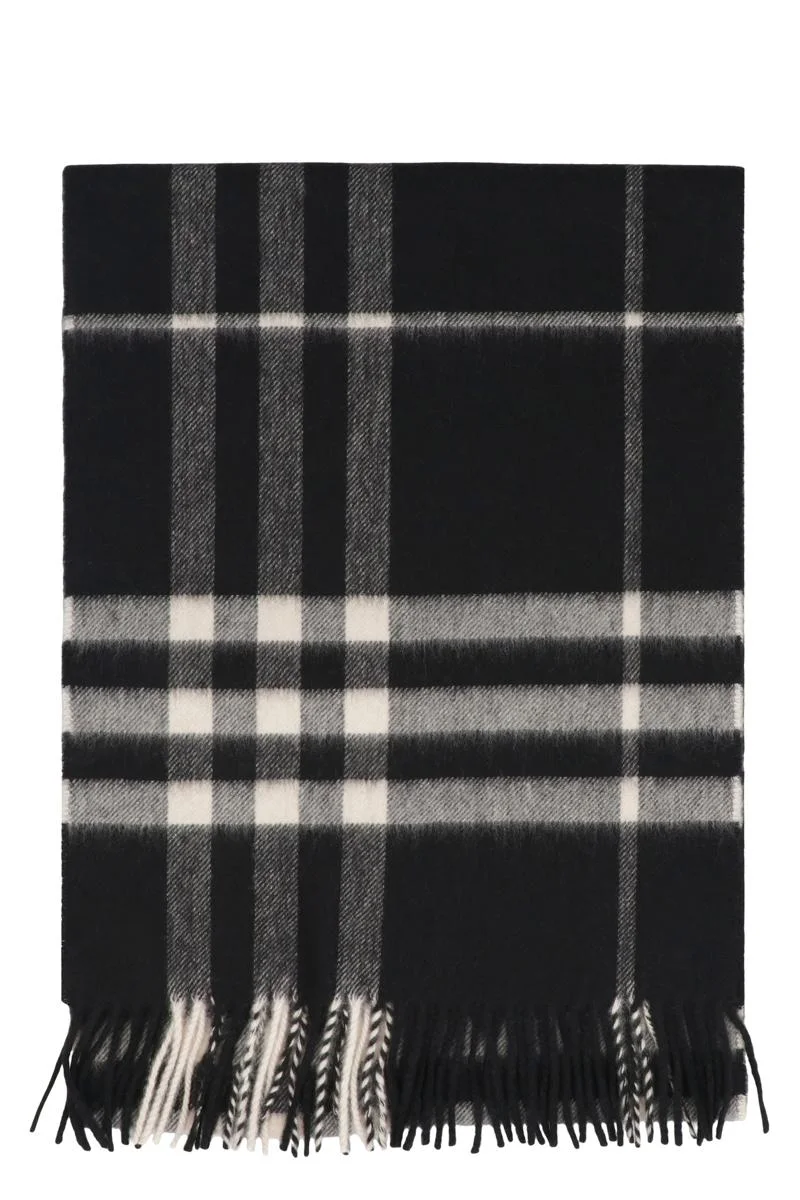 Burberry Checked Cashmere Scarf - 1