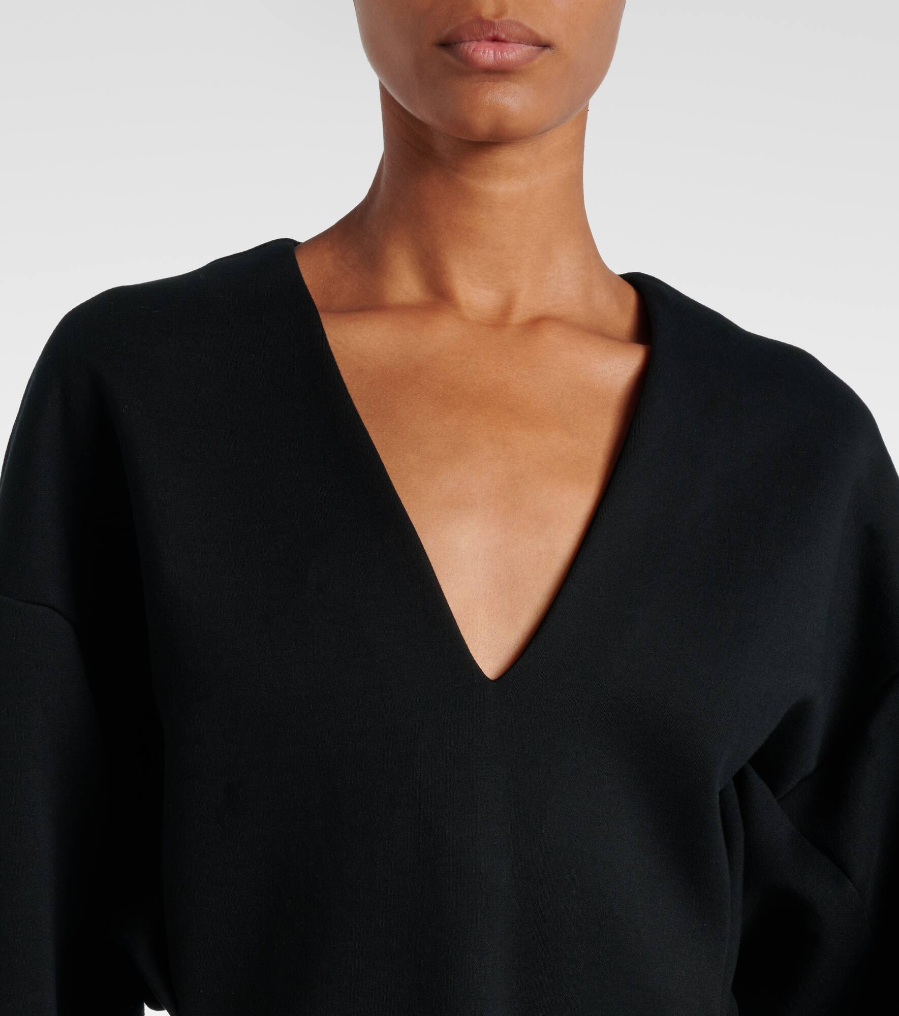 Cotton-blend midi dress - 4
