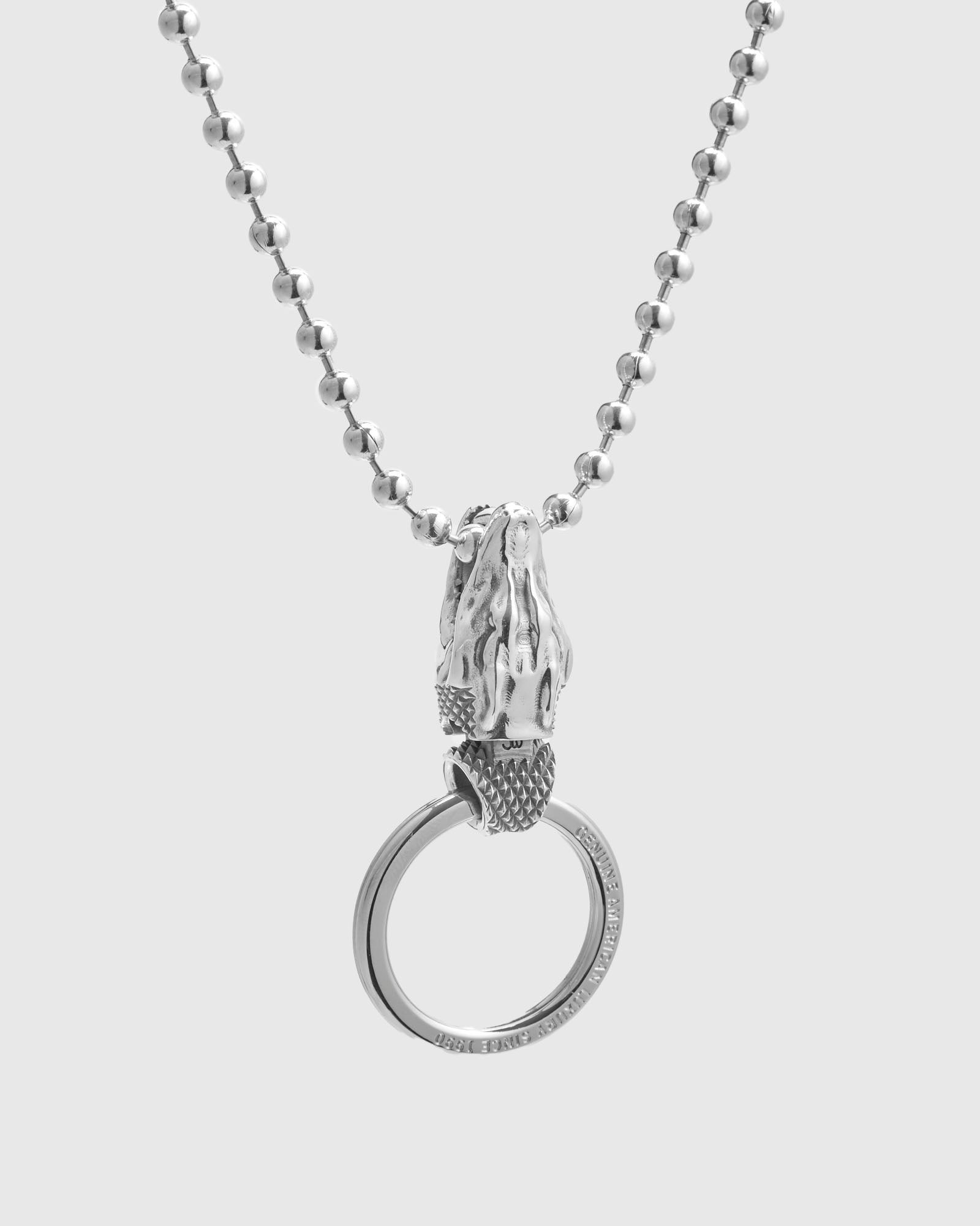 Gator Head Pendant in Sterling Silver - 4
