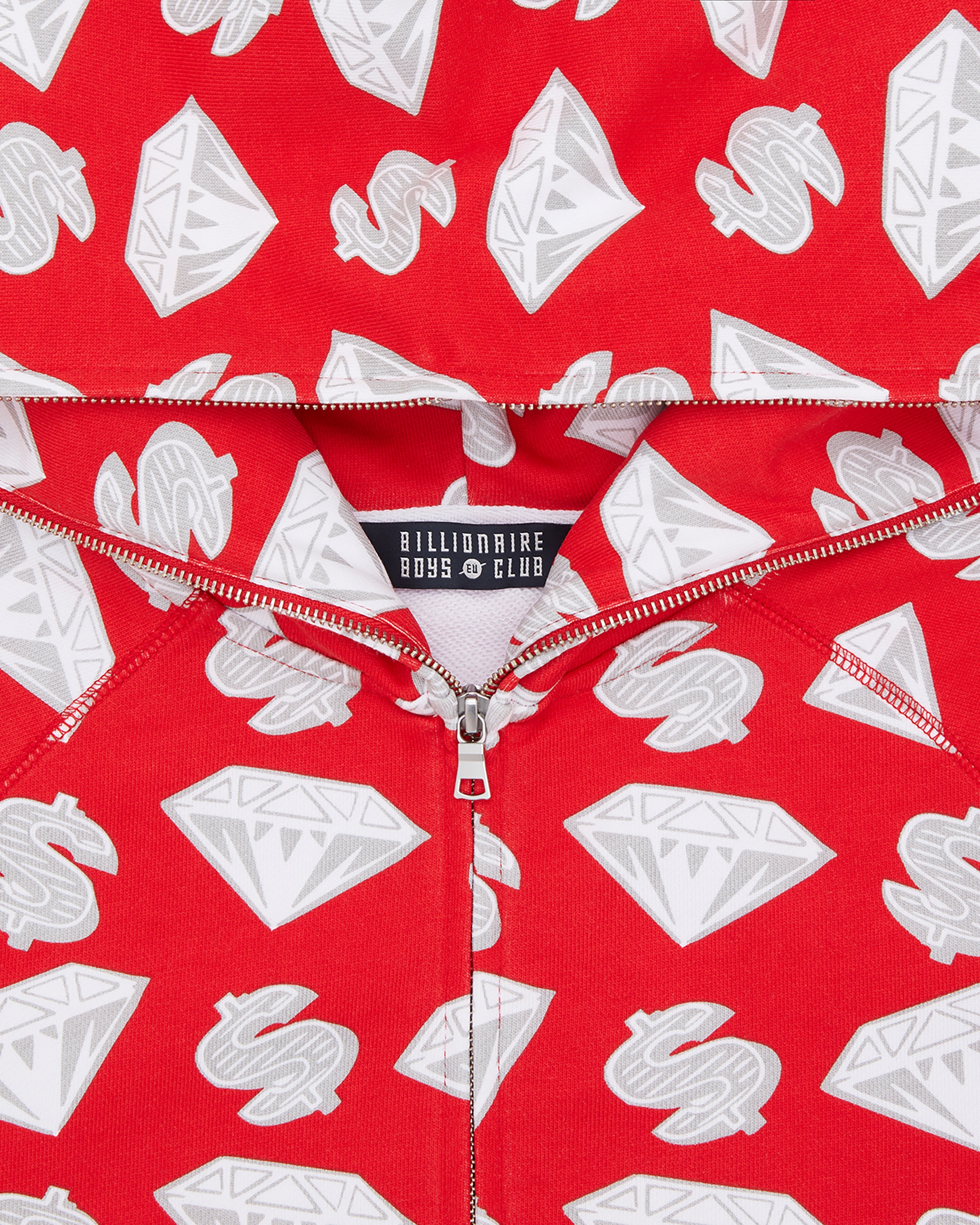 DIAMONDS & DOLLARS ZIP-THROUGH HOOD - 3