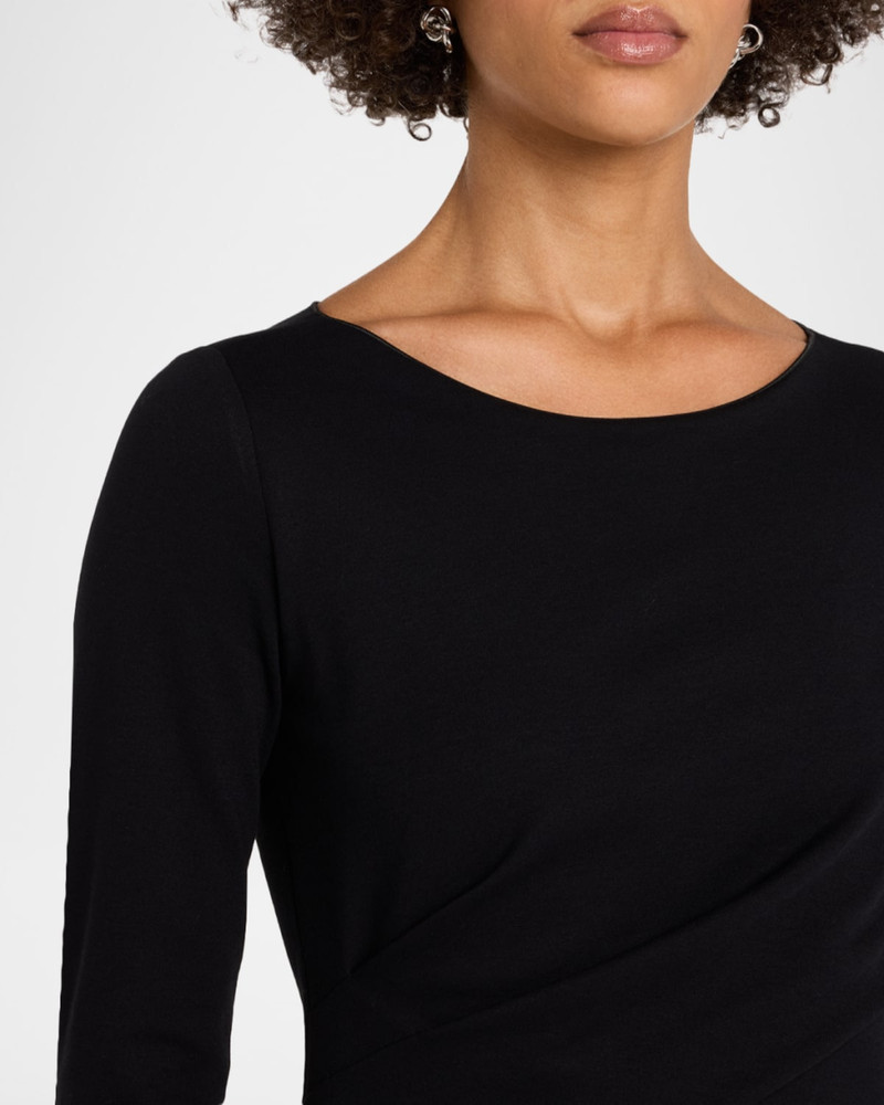 Ruched 3/4-Sleeve Dress 5