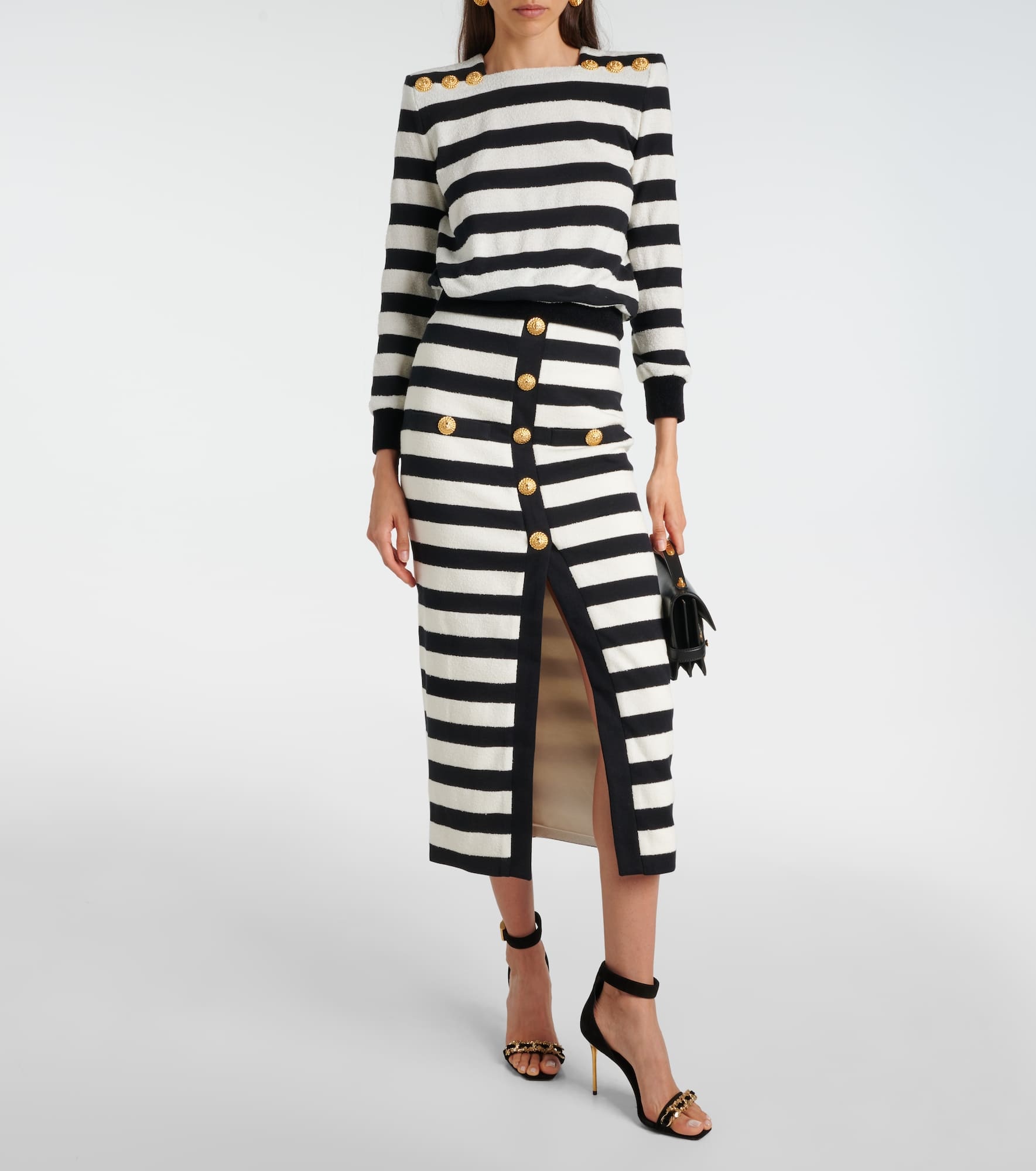 Striped jersey top - 2