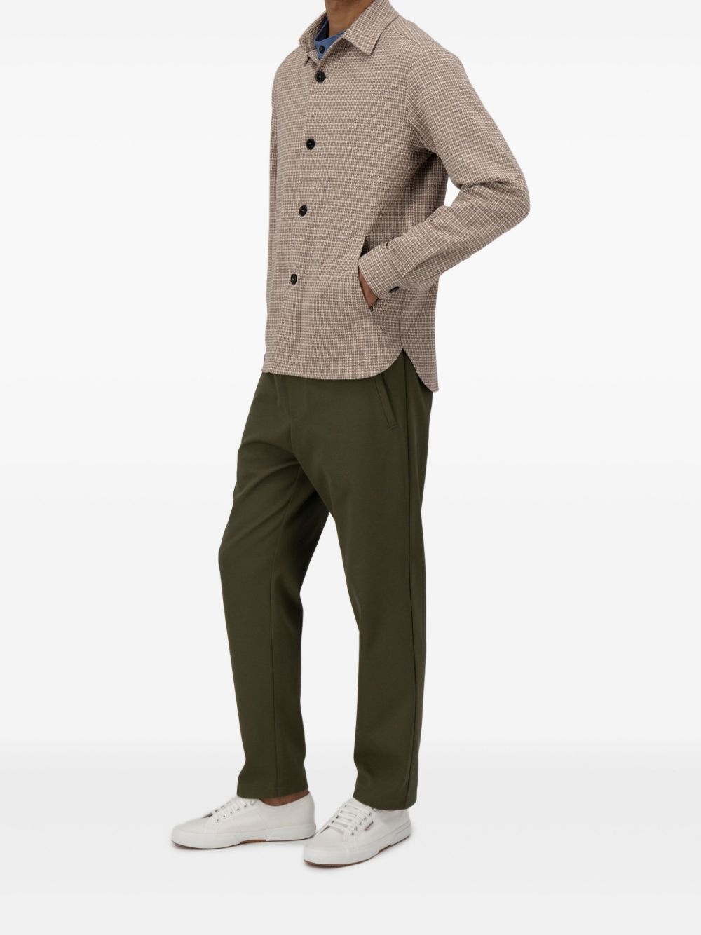 checked shirt jacket - 5